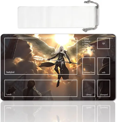 Vista 39 de Juego de mesa MTG Playmat Games Tamaño 60X35 cm CCG Compatible para TCG RPG CCG Play Mats (Ajani Steadfast-Zone)