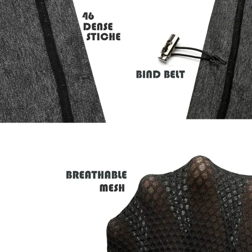 Vista 6 de Polaina de cuello con protección UV, polaina de cuello ajustable para hombres y mujeres