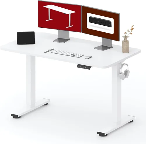 Vista 35 de SANODESK - Escritorio de pie móvil de una pieza con resorte de gas de 32 x 20 pulgadas