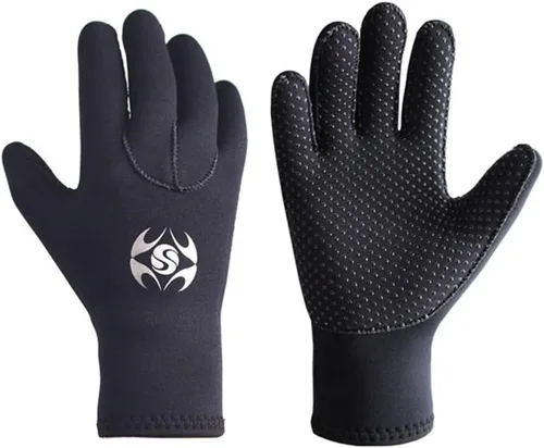 Vista 8 de Skyone Guantes de neopreno para buceo, guantes de buceo para hombres, mujeres, niños, 0.118 pulgadas, flexibles, antideslizantes, térmicos, de cinco