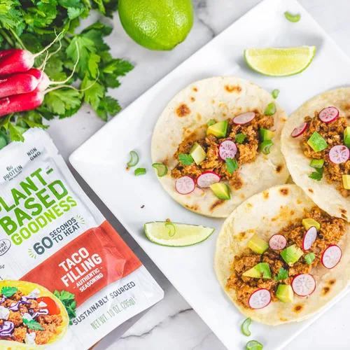 Vista 4 de Loma Linda - Relleno de tacos veganos (10 onzas), paquete de 6
