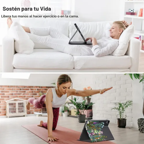 Vista 7 de Funda para iPad de 10ª generación 2022 iPad de 10.9 pulgadas, visión multiángulo y encendido automático/apagado automático, funda protectora de piel