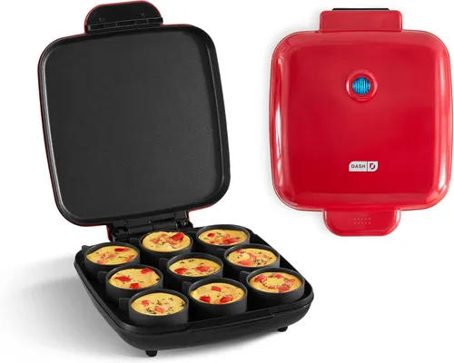 Vista 2 de Dash Sous Vide Style - Máquina para hacer mordeduras de huevos de tamaño familiar y tazas de silicona estilo Sous Vide de lujo para hacer mordeduras