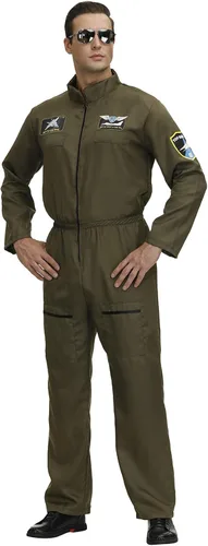 Vista 2 de Disfraz de astronauta para hombre traje de hombre espacial traje de piloto de vuelo disfraz de prisionero disfraz de Halloween para adultos