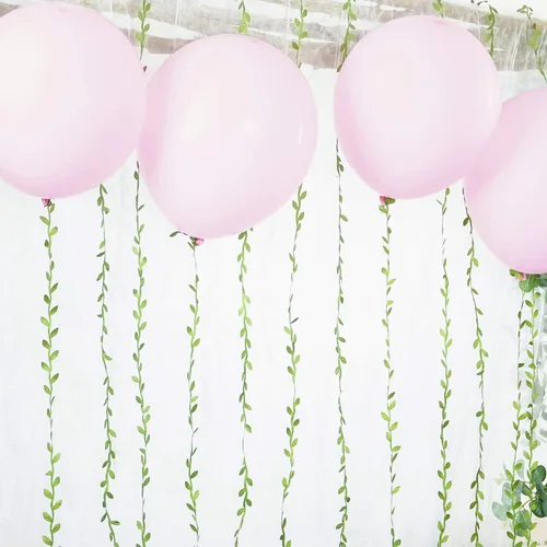Vista 6 de Naidiler 81 m de cinta de hojas, cinta de enredaderas artificiales con hojas en cuerda para decoración selvática botánica y vegetación artificial
