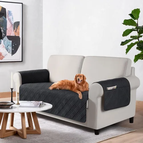 Vista 49 de TAOCOCO Fundas impermeables para silla para mascotas y perros con respaldo antideslizante, fundas para asiento de silla con bolsillo lateral