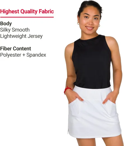 Vista 6 de Jofit Apparel - Falda pantalón deportiva para mujer para golf y tenis