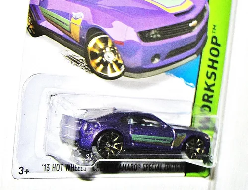 Vista 4 de Hot Wheels, 2015 HW Workshop, '13 Hot Wheels Chevy Camaro Edición Especial [Púrpura] 232/250