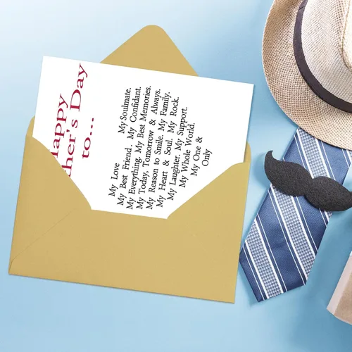 Vista 4 de OJsensai Tarjeta de feliz día del padre para marido, divertido regalo del día del padre de parte de la esposa, tarjeta del día del padre dulce
