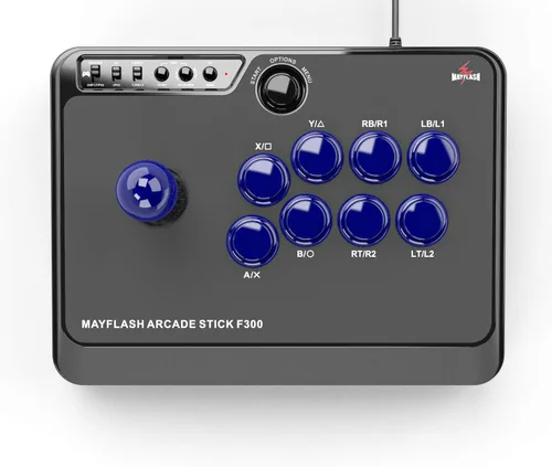 Vista 4 de Mayflash F300 Arcade Fight Stick Joystick para PS4, PS3, XBOX ONE 360, PC