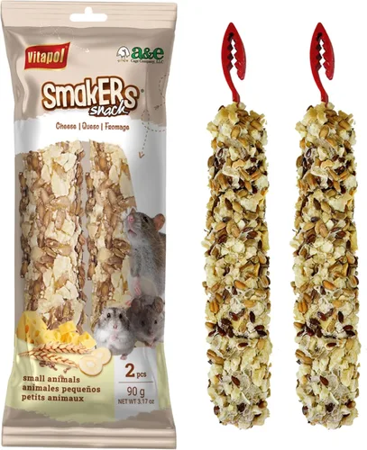Vista 7 de Vitapol Smakers by A&E Cage Co - Palitos de golosinas para verduras – Paquete doble de palitos pequeños para animales – Golosinas naturales