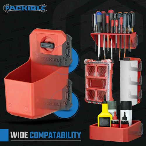 Vista 3 de Soportes de manta para Packout - Clavijas de montaje compatibles con Milwaukee Packout Accesorios de bloqueo de Packout