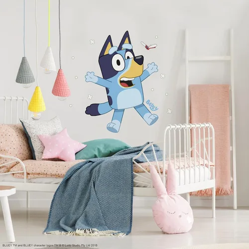 Vista 2 de RoomMates Bluey Adhesivo para pared, pegar y pelar, gigante, RMK5458GM