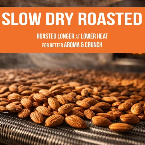 Vista 4 de Roastery Coast - Nueces diarias Almendras recién tostadas Almendras a granel 3 LB Nueces sin sal Tostadas lentamente al aire Pasteurizadas
