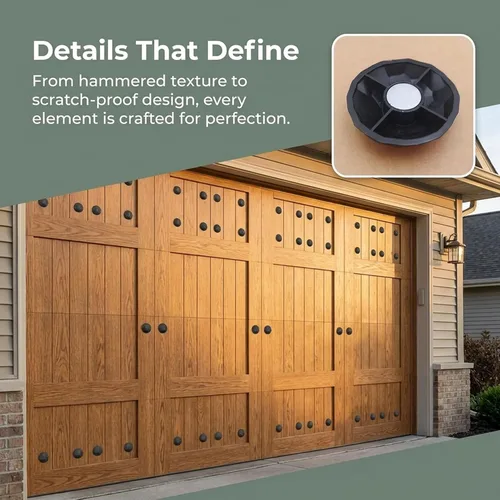 Vista 8 de 24 clavos magnéticos para puerta de garaje, accesorios decorativos para entrada de casa y puerta, montaje magnético, 1 pulgada, negro 24 piezas negro