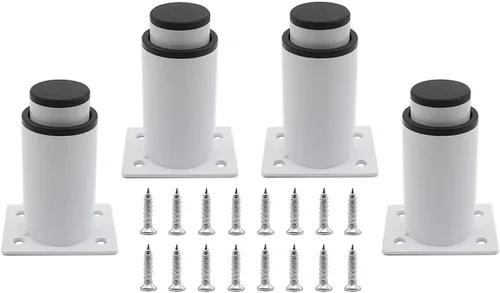 Vista 13 de Paquete de 4 patas ajustables para muebles, patas de soporte de acero inoxidable, patas de repuesto resistentes para sofá, mueble de TV, sofá, mesa