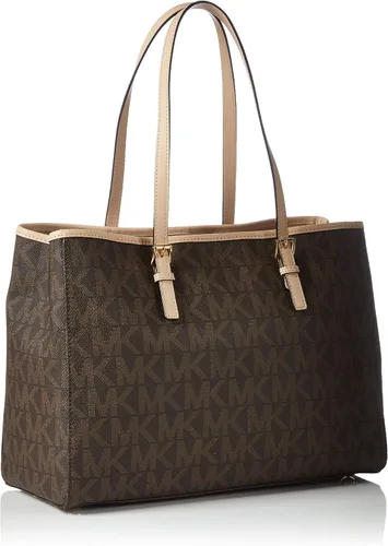 Vista 2 de Michael Kors Jet Set viaje Signature café Grande bolsa Bolso 30t3gtvt7b-200