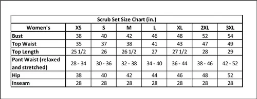 Vista 2 de Medgear - Conjunto de ropa quirúrgica para mujer con pantalones elásticos de 12 bolsillos