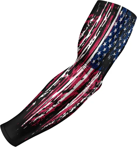 Vista 13 de B-Driven Sports Sleeve Pro-Fit - Manga Patriótica - Estados Unidos, Cuba, México, Israel, Canadá, Venezuela, Rep. Dominicana - Individual