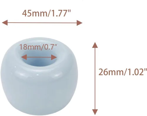 Vista 2 de 4 unids mini cerámica cepillos de dientes portátil baño accesorios organizador pareja azul baño cepillo cepillo soporte redondo