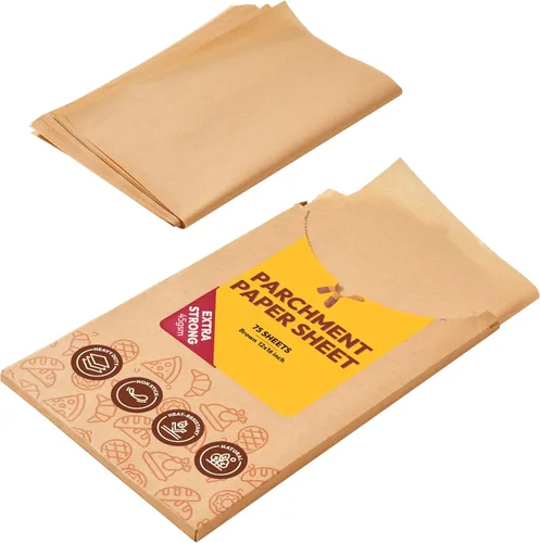 Vista 9 de Katbite 265 hojas de papel pergamino de 10 x 15 pulgadas, papel de hornear sin blanquear resistente, precortado y a prueba de aceite, perfecto