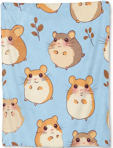 Vista 7 de Manta Bonita de Conejo - Adorable Manta de Forro Polar de Conejo con Diseño Floral en Lavanda Pastel, Regalos para Niños y Niñas, Suave y Cálida