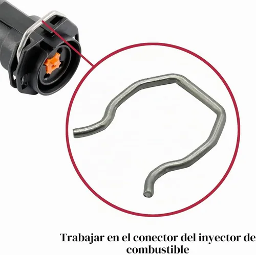 Vista 4 de 8 clips de inyector de combustible para 2003-2010 6.0L Powerstroke Diesel
