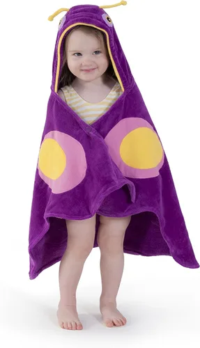 Vista 3 de Kidorable Toalla con capucha de dinosaurio verde para niños con divertidas patas de dinosaurio y picos