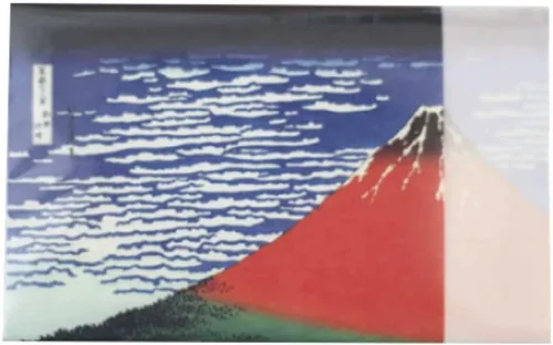 Vista 8 de Ukiyoe Design of Katsushika Hokusai "Hodogaya on The Tokaido" de Treinta y seis vistas del Monte Fuji Mino Washi Torecón Japonés Kaishi Papel 20