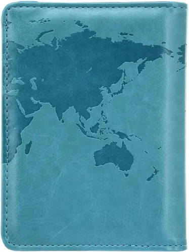 Vista 29 de Kandouren - Funda para pasaporte con bloqueo RFID, cartera para pasaporte para hombres y mujeres, el mejor regalo para viajeros, tarjetas de crédito
