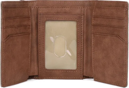 Vista 4 de J. Buxton Expedition II Huntington Gear RFID Tres veces, Verde -Oliva, Vintage