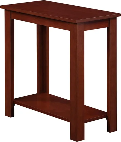 Vista 10 de Convenience Concepts Designs2Go Baja - Mesa auxiliar para silla de 23.75 pulgadas, moderna mesa de sala de estar con estante de almacenamiento Negro