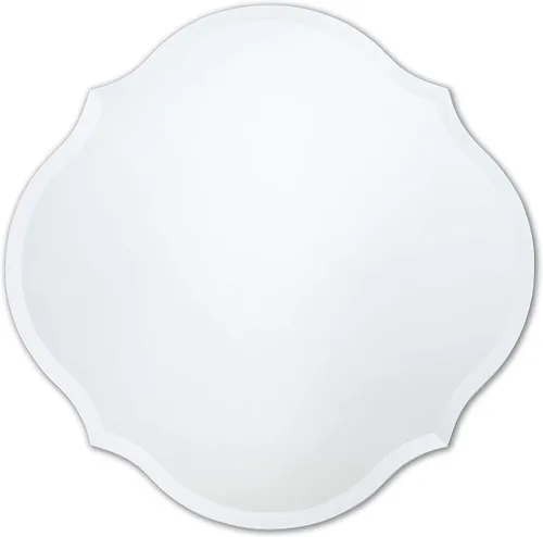 Vista 22 de Better Bevel - Espejo redondo sin marco, espejo circular de pared de baño de 24 pulgadas de diámetro con borde biselado