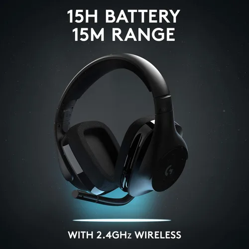 Vista 3 de Logitech G533 parlantes inalámbricos para juegos. DTS 7.1 sonido envolvente. Audio Pro-G