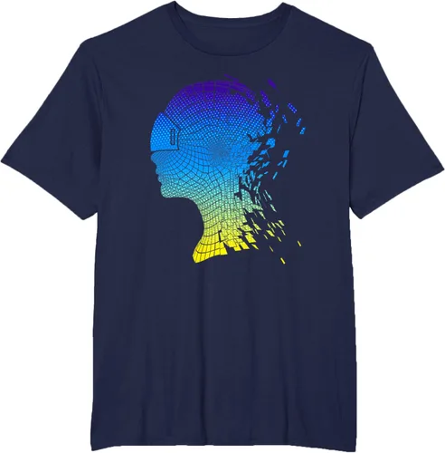 Vista 21 de Camiseta con diseño de auriculares de realidad virtual de VR Fans, Negro, S