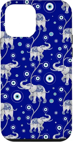 Vista 16 de Funda con dije de elefante de mala suerte para iPhone 17