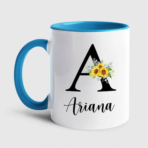 Vista 13 de Taza de café personalizada con nombre de flor de cerezo, taza de café blanca de flor de cerezo, taza de viaje de flor de cerezo, regalo