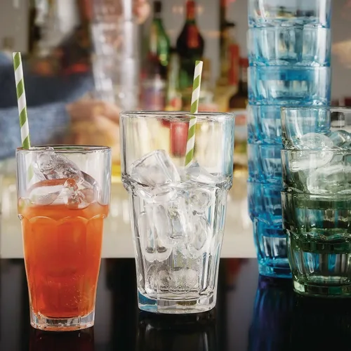 Vista 6 de Bormioli Rocco Vaso súper refrigerante apilable Rock Bar de 21.75 onzas (juego de 6)
