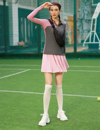 Vista 6 de JACK SMITH Camisas de golf de manga larga para mujer con bloques de color camisetas atléticas de tenis de secado rápido