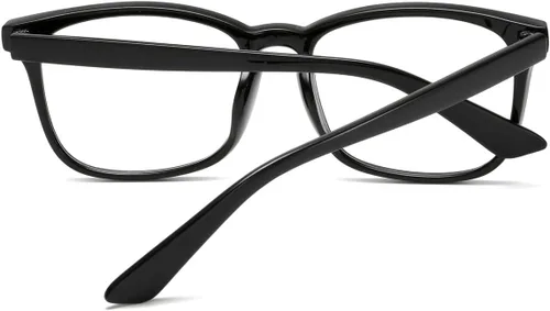 Vista 6 de Gafas cuadradas unisex con estilo sin receta