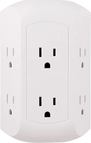 Vista 6 de GE Adaptador de salida SurGE Protector de 5 tomacorrientes y 2 USB, 560