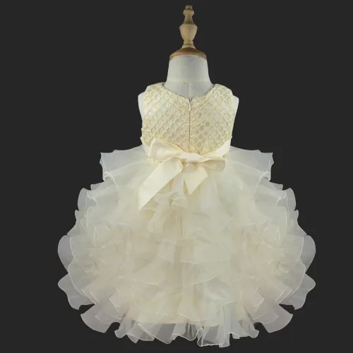 Vista 4 de TiaoBug - Vestido de fiesta para niñas, diseño de flores
