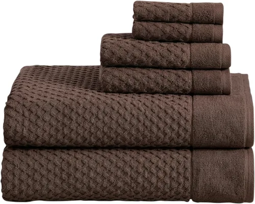Vista 57 de Great Bay Home - Toallas de mano 100% algodón blanco, 6 toallas de baño suaves para manos, altamente absorbentes y de secado rápido, colección 01