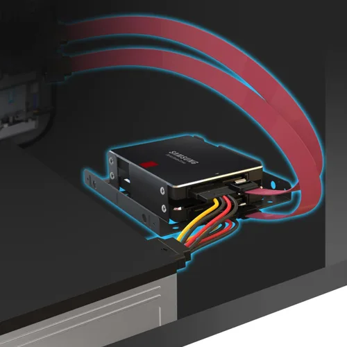Vista 6 de Inateck ST1002S kit de montaje de disco duro interno de SSD de 2 x 2 1/2 pulgadas a 3,5 pulgadas, con soporte