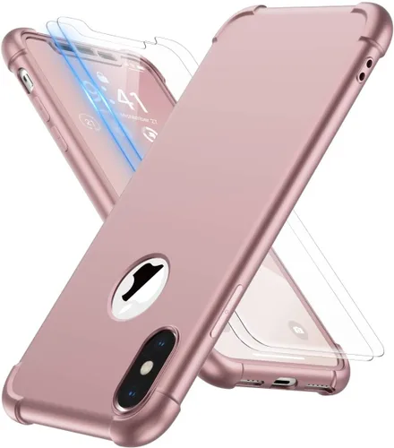 Vista 9 de ORETECH Funda para iPhone XR, con [2 x Protectores de Pantalla] [Prueba de Caídas de Grado Militar de 10 Pies] [Protección de Cámara] 360° A Prueba