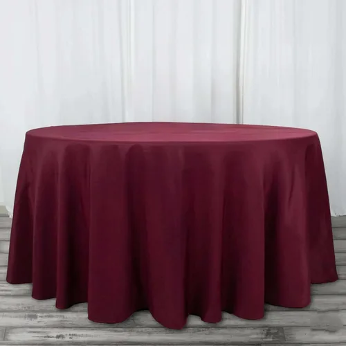 Vista 23 de Efavormart - Mantel redondo de poliéster de 90 pulgadas sin costuras de calidad comercial para banquetes de boda, restaurante