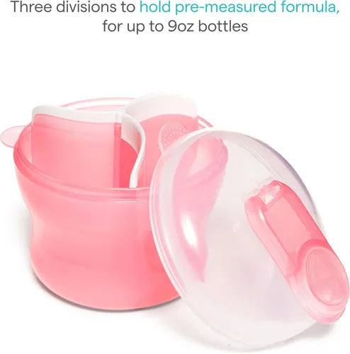 Vista 3 de Munchkin Dispensador de fórmula para bebés para alimentación con biberón, rosa, 9 onzas