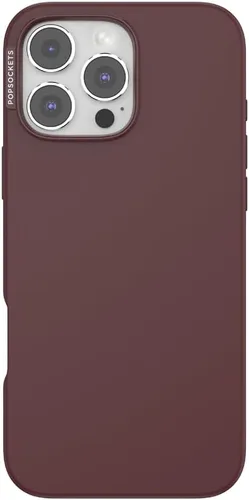 Vista 241 de PopSockets Funda para iPhone 17 Pro Max con MagSafe, color borgoña