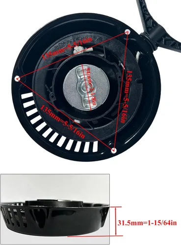 Vista 3 de YAMAKATO 951-14151 951-10658 Arrancador de arranque para soplador de nieve Troy Bilt MTD Craftsman Yard Machines Cub Cadet Storm 2410 2620 179CC