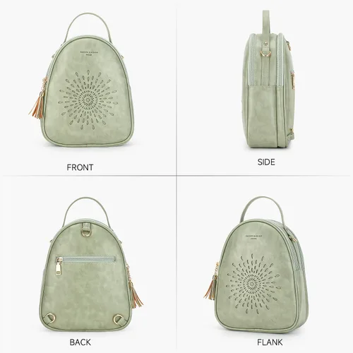 Vista 23 de T1953 Mochila para mujer, de piel sintética, para regalo para niñas y mujeres